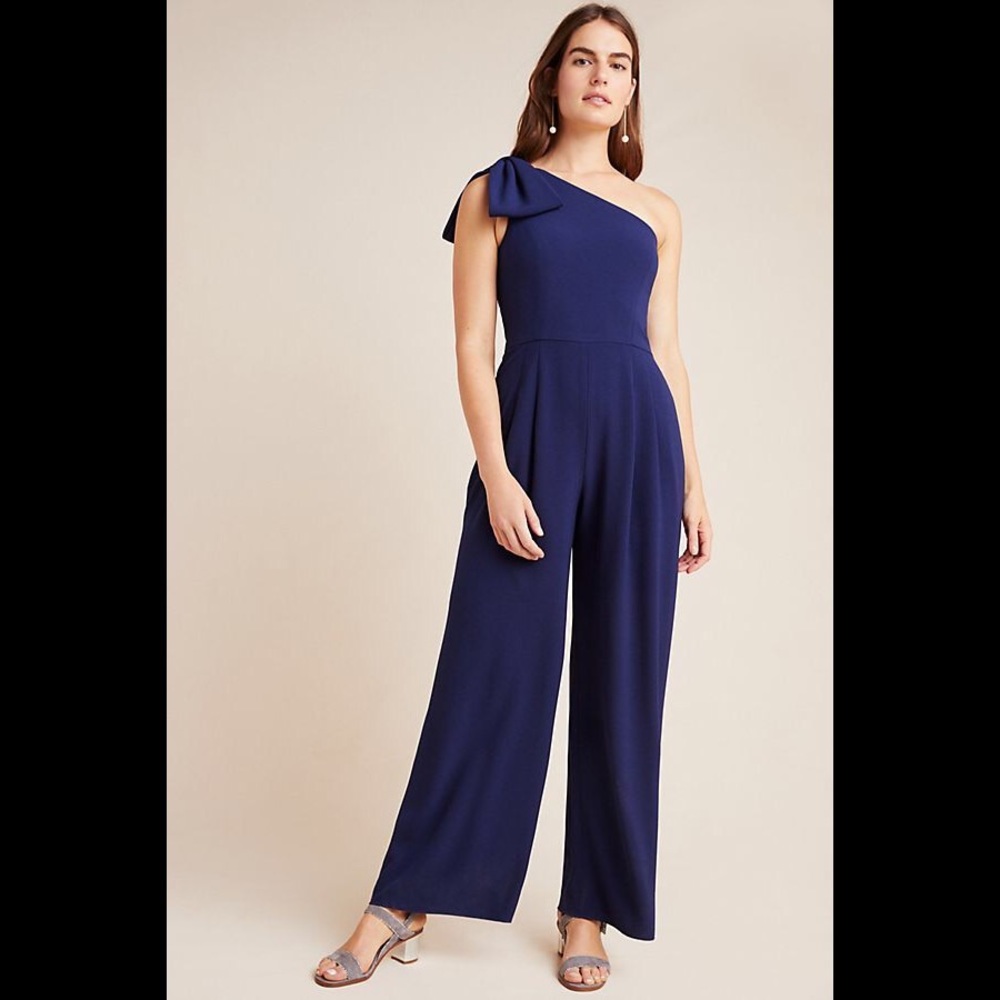 Gal Meets Glam Sylvia One Shoulder Jumpsuit